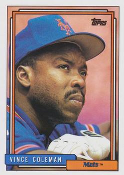 1992 Topps #500 Vince Coleman Front