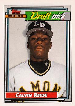 1992 Topps #714 Calvin Reese Front