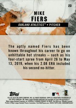 2019 Topps Fire #23 Mike Fiers Back