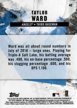 2019 Topps Fire #42 Taylor Ward Back
