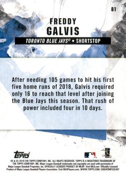 2019 Topps Fire #81 Freddy Galvis Back