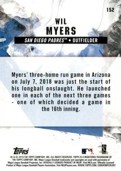 2019 Topps Fire #152 Wil Myers Back