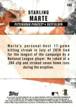 2019 Topps Fire #163 Starling Marte Back