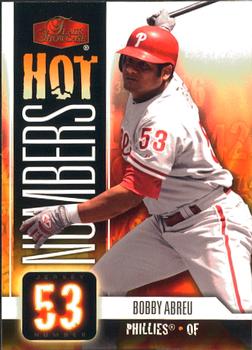 2006 Flair Showcase - Hot Numbers #HN-4 Bobby Abreu Front
