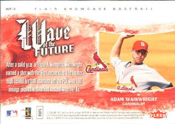 2006 Flair Showcase - Wave of the Future #WF-3 Adam Wainwright Back