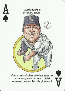 2011 Hero Decks Chicago White Sox South Side Edition Baseball Heroes Playing Cards #A♠ Mark Buehrle Front