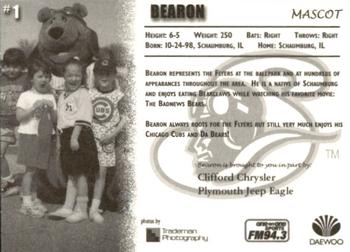 1999 Schaumburg Flyers #NNO Bearon Back