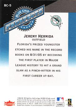 2006 Fleer Tradition - Blue Chip Prospects #BC-5 Jeremy Hermida Back