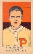 1923 Strip Cards (W515-1) #6 Babe Adams Front