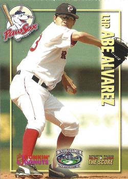 2006 Dunkin' Donuts NESN Pawtucket Red Sox #NNO Abe Alvarez Front