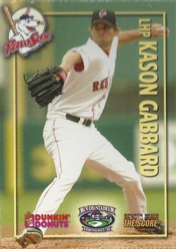2006 Dunkin' Donuts NESN Pawtucket Red Sox #NNO Kason Gabbard Front