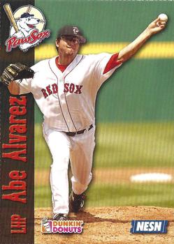 2007 Dunkin' Donuts NESN Pawtucket Red Sox #NNO Abe Alvarez Front