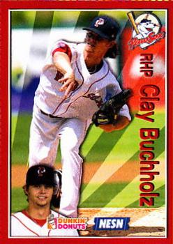 2009 Dunkin' Donuts NESN Pawtucket Red Sox #NNO Clay Buchholz Front