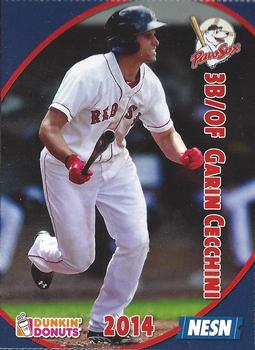 2014 Dunkin' Donuts NESN Pawtucket Red Sox #NNO Garin Cecchini Front
