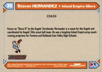 2017 Grandstand Inland Empire 66ers #NNO Steven Hernandez Back