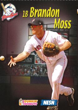 2008 Dunkin' Donuts NESN Pawtucket Red Sox #NNO Brandon Moss Front
