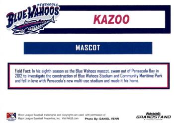 2019 Grandstand Pensacola Blue Wahoos #NNO Kazoo Back