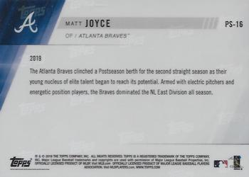 2019 Topps Now Postseason Atlanta Braves #PS-16 Matt Joyce Back