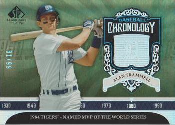2006 SP Legendary Cuts - Baseball Chronology Platinum #BC-AT Alan Trammell Front