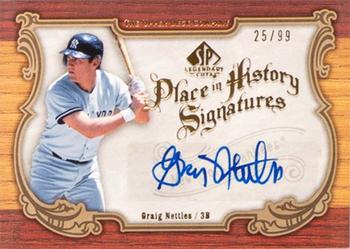 2006 SP Legendary Cuts - Place in History Signatures #PH-GN Graig Nettles Front