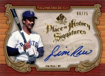 2006 SP Legendary Cuts - Place in History Signatures #PH-JR Jim Rice Front