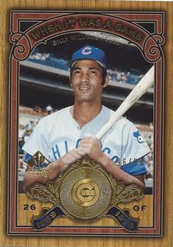 2006 SP Legendary Cuts - When It Was A Game Gold #WG-BW Billy Williams Front