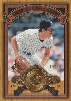2006 SP Legendary Cuts - When It Was A Game Gold #WG-GU Ron Guidry Front