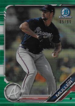 2019 Bowman Chrome - Prospects Green Refractor #BCP-195 Kyle Muller Front