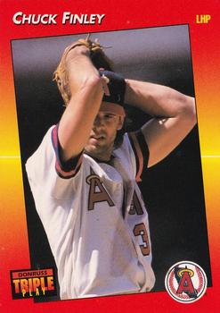1992 Triple Play #91 Chuck Finley Front