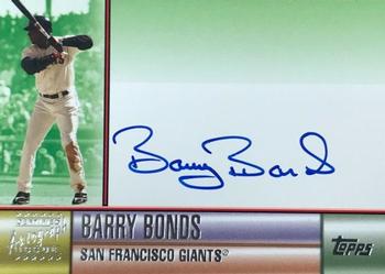 2006 Topps - Autographs Green #TA-BB Barry Bonds Front