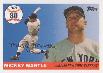 2006 Topps - Mickey Mantle Home Run History #MHR80 Mickey Mantle Front