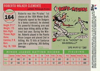 2006 Topps - Rookie of the Week #7 Roberto Clemente Back