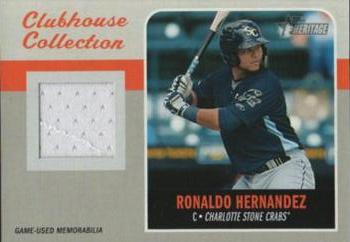 2019 Topps Heritage Minor League - Clubhouse Collection Relics #CCR-RH Ronaldo Hernandez Front