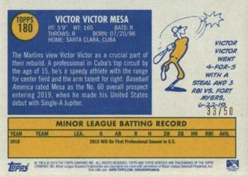 2019 Topps Heritage Minor League - Black Border #180 Victor Victor Mesa Back