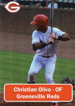 2019 Greeneville Reds #NNO Cristian Olivo Front