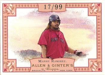 2006 Topps Allen & Ginter - Rip Cards #RIP29 Manny Ramirez Front