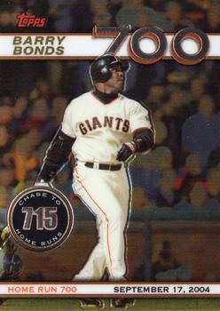 2006 Topps Chrome - Chase to 715 #BBC1 Barry Bonds 700 Front