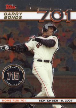 2006 Topps Chrome - Chase to 715 #BBC2 Barry Bonds 701 Front
