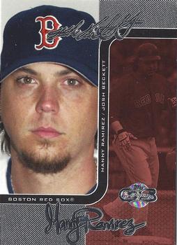2006 Topps Co-Signers - Changing Faces Silver Red #DUO-C 35 Josh Beckett / Manny Ramirez Front