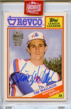 2019 Topps Archives Signature Series Retired Player Edition - Tim Wallach #6 Tim Wallach Front