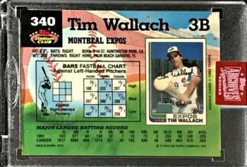 2019 Topps Archives Signature Series Retired Player Edition - Tim Wallach #340 Tim Wallach Back