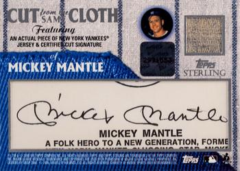 2006 Topps Sterling - Cut from the Same Cloth Signatures #SC3 Mickey Mantle / Roberto Clemente Front
