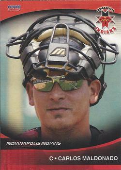 2007 Choice Indianapolis Indians - SGA - Ad Back #15 Carlos Maldonado Front
