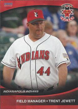 2007 Choice Indianapolis Indians - SGA - Ad Back #28 Trent Jewett Front