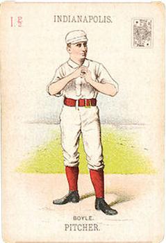 1888 WG1 Base Ball Playing Cards #NNO Henry Boyle Front