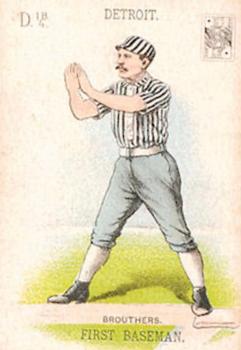 1888 WG1 Base Ball Playing Cards #NNO Dan Brouthers Front