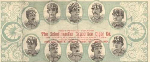 1887-93 Baseball Currency (H804-43) #NNO Chris von der Ahe Back