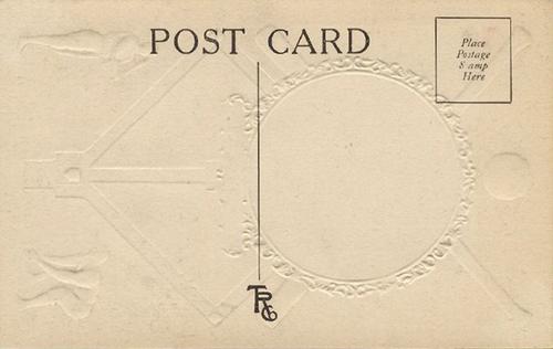 1908-09 Rose Company Postcards (PC760) #NNO Mordecai Brown Back