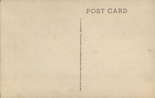1944-45 Albertype Hall of Fame Plaque Postcards (Type 1) #NNO Hughie Jennings Back