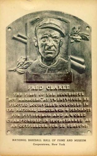 1946-52 Albertype Hall of Fame Plaque Postcards (Type 2) #NNO Fred Clarke Front